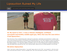 Tablet Screenshot of liposuctionruinedmylife.com